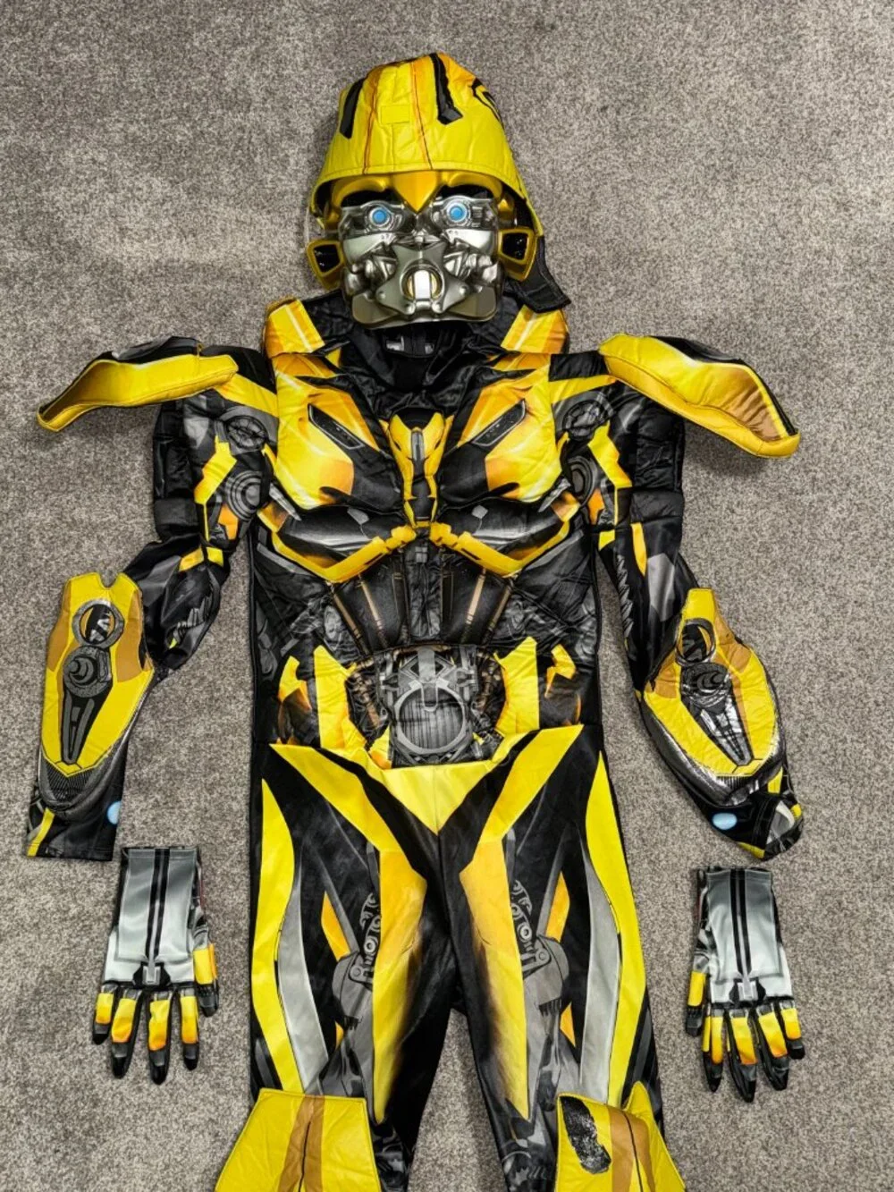 Boys Bumblebee Transformers Halloween Costume Size Large 10-12